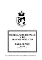 ORDENANZAS FISCALES 2022