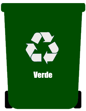 CUBO DE BASURA VERDE