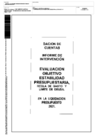 INFORME ESTABILIDAD LIQUIDACIÓN EJERCICIO 2021