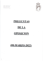 Preguntas de la Oposición (marzo-2022) – Respuestas