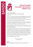 BANDO IMPUESTO IBI 2023