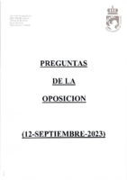 Preguntas de la Oposición (septiembre-2023) – Respuestas